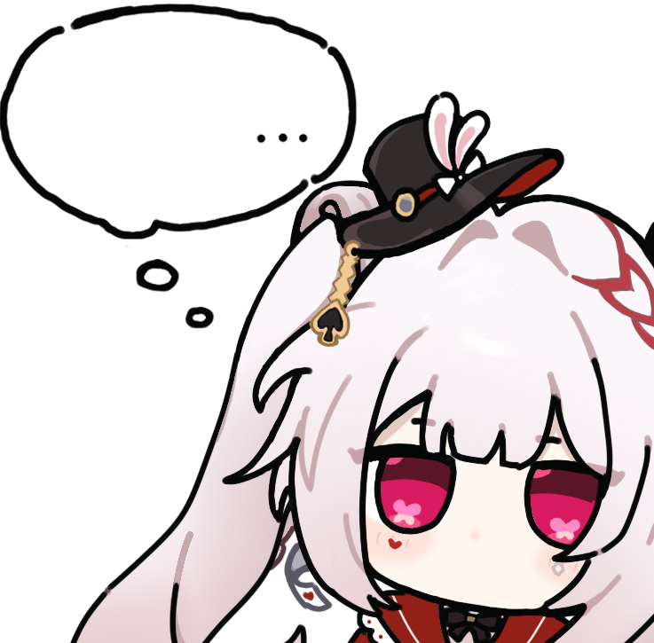 火花若叶睦思考_白底
