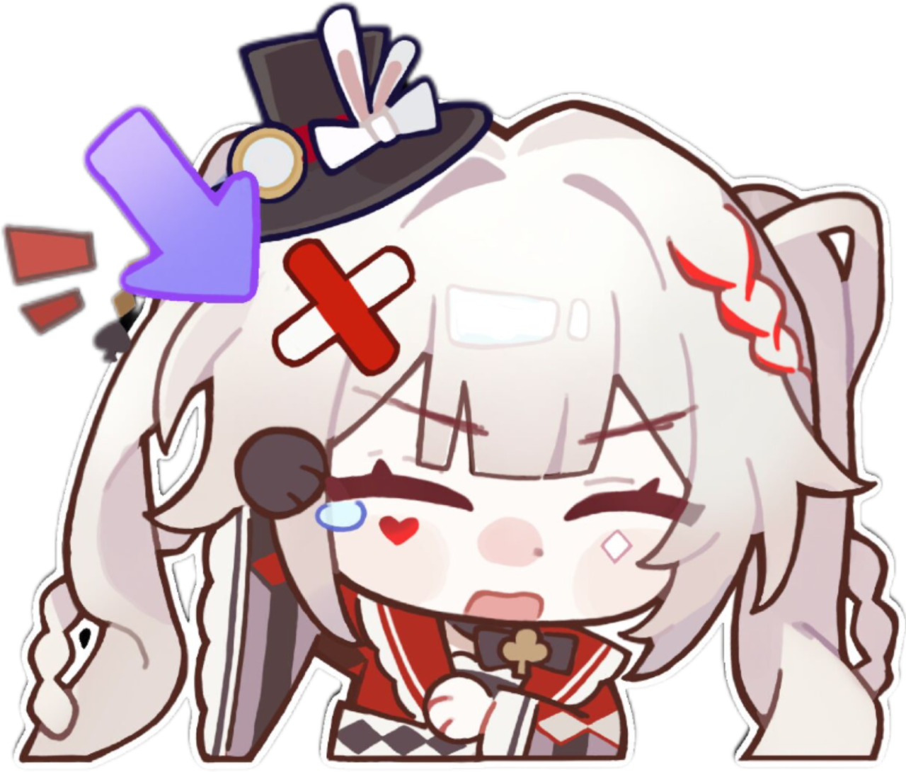 受伤哭哭